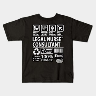 Legal Nurse Consultant T Shirt - MultiTasking Certified Job Gift Item Tee Kids T-Shirt